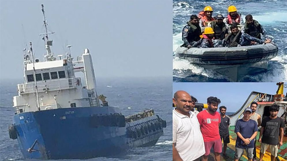 সাগরে আটকে পড়া ভারতীয় নাবিকদের উদ্ধার করল পাকিস্তান নৌবাহিনী
